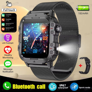 New Sports Smart Watch 1.44" HD Screen Wireless Call GPS Tracker LED Flashlight Smartwatch Multiple Sports Modes 5ATM Waterproof