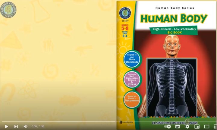 แบบฝึกหัดวิทยาศาสตร์ Science Worksheet with Answer Keys : BIG BOOK HUMAN BODY for Grade 5-8