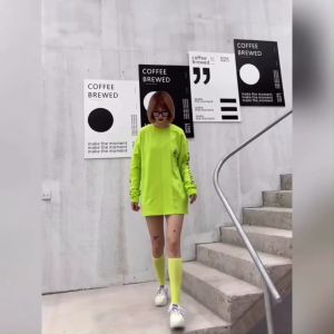 🚀 (ได้รับ 2-3 วัน) 🚀จัดส่งจากประเทศไทย~ถุงเท้ายาวถึงเข่าสไตล์เกาหลีสีลูกกวาดถุงเท้าผู้หญิงสไตล์วิทยาลัย