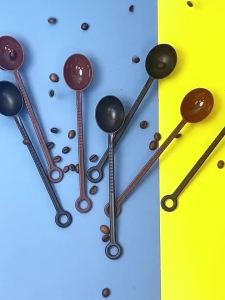 【M】Baking Tools 10g Measuring Spoon 10Pcs Non-slip Long Handle Coffee/Black Coffee Scoop Plastic Hangable Sugar Scoop Kitchen