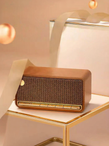 Edifier | Edifier M230 Wooden Bluetooth Speaker Portable Wireless Card Plug-in Desktop Mini Speaker with Deep Bass Stereo Sound