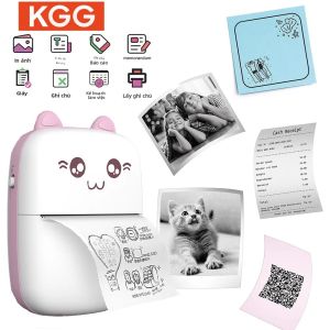 Máy In Nhiệt Mini Di Động Không Dây Bluetooth Nhãn Dán Hình Ảnh Ghi Nhớ In Cho Trẻ Em Bé Trai & Bé Gái Học Tập Quà Tặng