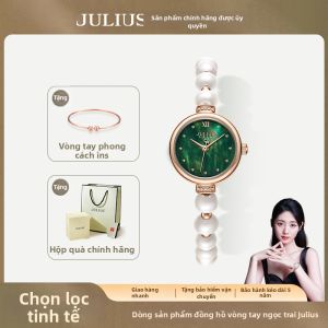 Julius | Đồng Hồ Dây Đeo Hạt Ngọc Trai Tự Nhiên Mới Đơn Giản Sang Trọng