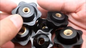 10Pcs M8 Star Knob Clamping Handle Brass Female Threaded Handle Screw On Knob Grip
