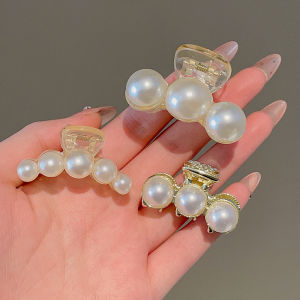Elegant Pearl Hair Clip Womens Miniature Delicate Hair Accessories Side Hair Card Half-Up Hair Style Fashionable Hair Clip