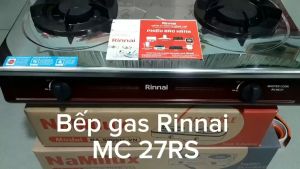 Bếp gas đôi mặt inox Rinnai RV-MC27RS Hàng chính hãng 