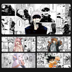 Ultra Large Gaming Mousepad Cartoon Style Keyboard Mat for Boys Esports Computer Accessories Slip Resistant Rubber Pad