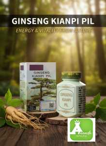 Ginseng kianpi pil wisdom kemasan botol hijau  isi 60kapsul