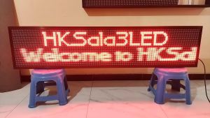 Running Text Merah 40x170Cm Wifi Outdoor SMD