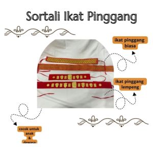 Sortali Ikat Pinggang - Aksesoris Adat Batak - Dewasa & Anak