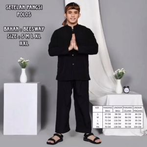 Stelan Baju Pangsi Sunda Betawi Laki Laki Dewasa Jumbo Murah S M L XL XXL