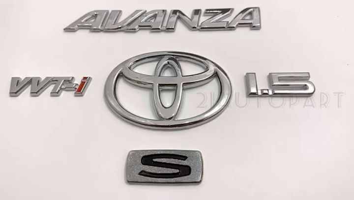 Emblem Avanza Type "S" Full Chrome Harga Sudah 5 PCS
