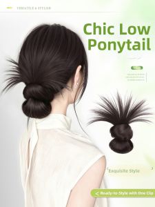 TIANZHEN | Ponytail Extension Hair Claw Natural Fullness Hair Bun