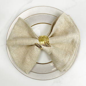 Elegant Square Western Dining Napkin Hotel Special Folded Flower Tablecloth Polyester Fiber High-End Restaurant Atmosphere