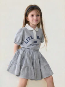Marc&Janie | Coolness New Girls Polo Neck Short Sleeve Set