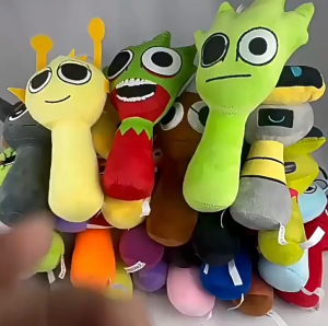 Sprunki Cartoon Stuffed Doll Plush Toy Adorable Soft Comfortable Plushies Pillow Plush Doll for Kids & Adults Hugging Plush Toy LA3PF-CHI-PH
