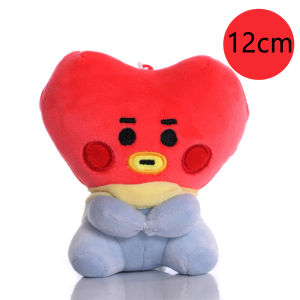Bandai | 2026 Hot BTed 21Plush Toys Kawaii Mini Keychain Anime Pendant Ornament for Kids 12cm Bt Soft Stuffed Animals Doll Gift