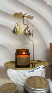 ที่วางเทียนหอม โมบายเชิงเทียน แบบหมุนได้ เทียนหอมเชิงเทียน หมุนได้ด้วยใช้พลังงานความร้อนจากเทียนหอม