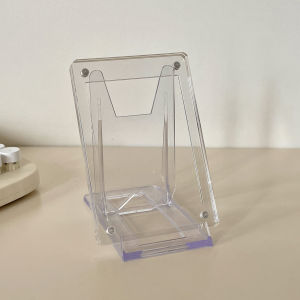 Acrylic Magnetic Attraction Picture Frame Stand 3 นิ้ว ชั้นวางหน้าปกเล็กแบบโมเดิร์นเรียบง่าย ช่องรูปแบบกลวง