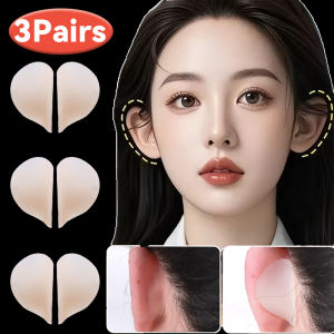 【Charming women】3 Pairs 4D Dragon Bone Silicone Elf Ear Support Stickers Invisible Ear Corrector Earlobe Support Patches Elf Ear Makeup V-Face Stickers