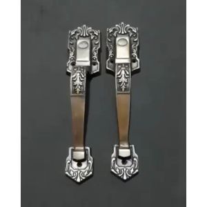 Handle Pintu Rumah Motif Garas Antik & Handle Pintu Kuningan 1 Pasang 28cm