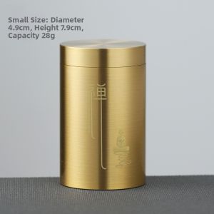 Travel Portable Metal Tea Caddy