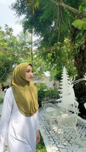 KHIMAR ZAHRA MINI REMPEL NITA COLLECTION 2 LAYER CERUTY BABY DOLL