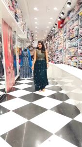 Fox Georgette Embroidery Gown