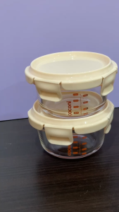 COCONI Wean Bowl Glass Container 240ml 2pcs | Wadah Mpasi Kaca | Kontainer Kaca Mpasi | Baby Food Container | Kontainer MPASI | Mangkuk MPASI