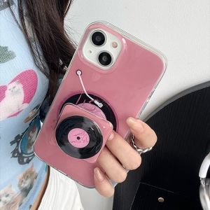 Retro Rotating CD Holder Silicone Phone Case Creative Sweet Cool A58 Compatible with Oppo Findx7 X8 A2x A3 Reno11 13 87956 pro