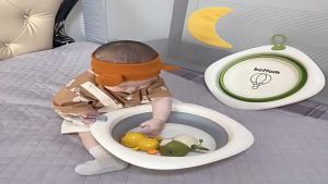 TIDEBUY Lightweight Foldable Basin Set for Baby Durable Collapsible Wash Basin for Bathroom and Travel