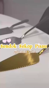 Pisau Sendok Kue Tart Stainless Steel Cake Server Spatula Pizza