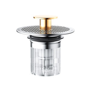 YEMO | Stainless Steel Basin with Water Stopper Filter and Anti-Backflow