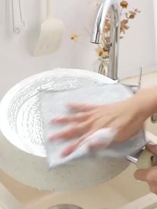 1-30Pcs Non-Scratch Wire Cleaning Cloths - Reusable Multipurpose Scrub Rags for Dishes Sinks Countertops & Stoves (Wet/Dry)