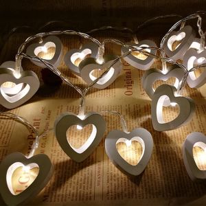 Dây Đèn Led Xài Pin AA/USB Bóng Đèn Trái Tim Trang Trí Tiệc Cưới String Light Decorative Light Valentine