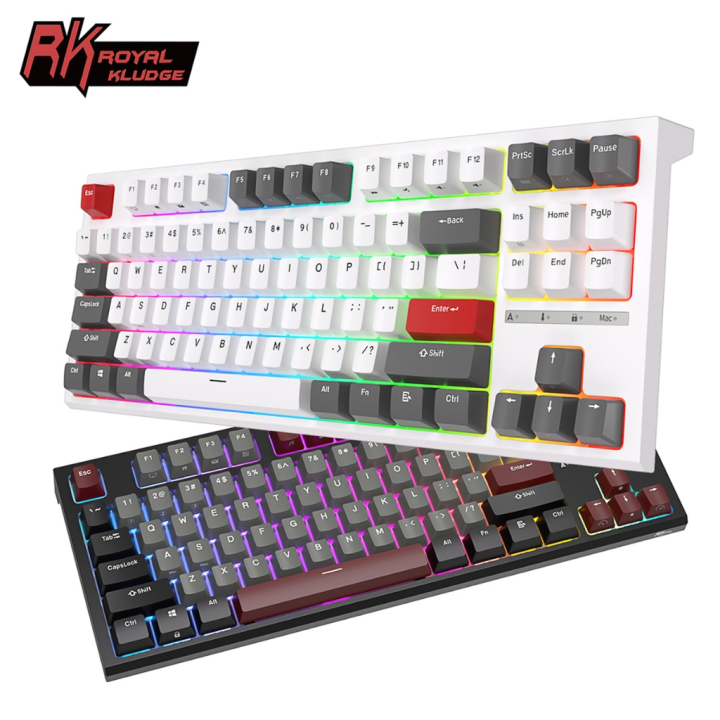 RK Royal Kludge R87 RGB Mechanical Keyboard 87 Keys Hot Swappable ...