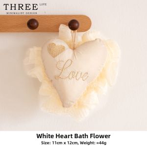 THREE LIFE | Soft Foam Producing Heart Shaped Bath Flower