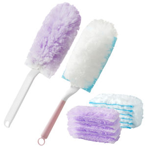 Disposable Electrostatic Dust Removal Broom for Car And Home Use Chicken Feather Dust Cleaning Tool round Head Household Cleaning Tool