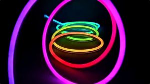 LED Neon Strip Light 5V USB RGBIC Smart Bluetooth Running Flow Mode Remote Control Change Color Dimmable Flexible Neon Light Outdoor Waterproof High Quality LED Light Strip Game Room Home Decoration