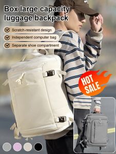 🎒 Luggage Backpack with Multiple Compartments  Box-Opening Design for Easy Packing  Flight Carry-On  Travel Work Hiking  Waterproof Spacious Stylish for Men & Women