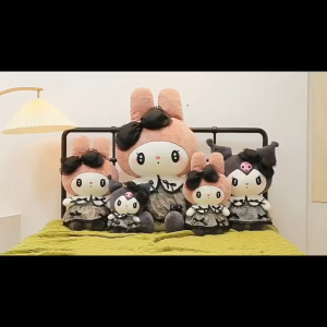 gấᴜ Bông Melody mặc Váy tiểu thư Kuromi váy ren quý tộc Quà tặng sang trọng cho bé K2T2