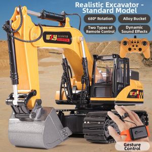 LIWAN | Wireless Remote Control Alloy Excavator Toy Car