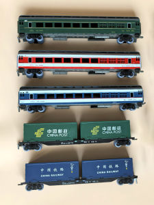 Childrens Wooden Train Model Toy Special Carriage Simulation Freight Car Passenger Bus Electric Track Boys Playset