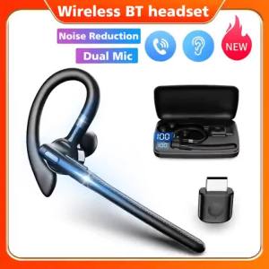 Tai Nghe Bluetooth Không Dây Có Micro Kép Khử Tiếng Ồn ENC Tai Nghe Rảnh Tay Dành Cho Công Việc Và Lái Xe