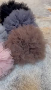 12 Pcs Cepol Rambut Hijab Tile Scrunchie / Cepol Hijab Rambut tile