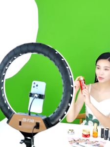 150X200 ฉากเขียว green screen ฉากถ่ายรูป ไลฟ์สด สตรีมเกมส์ กรีนสกรีน ฉากถ่ายรูป ผ้าเขียว Roll up softbox ไฟสตูดิโอ