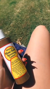 Maui Babe All Natural Browning Lotion - All Natural Sun Tan Enhancer for Beach & Outdoor