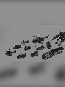 1000PCS Robot Polisi Mainan Brick Blok / Police Vehicle Hawk SWAT Mainan / Hadiah Ulang Tahun Mainan / Anak Laki Laki