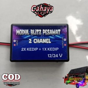 modul lampu 2x kedip dan 1x kedip 12volt-24volt