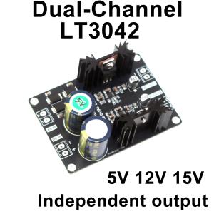 Dual LT3042 Low Noise High Precision Linear Regulator 5V 12V 15V DC Power Supply For Hi-Fi DAC Audio Decoder RF Power Amplifier